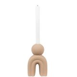 House Nordic Arc Kerzenhalter - brown - 6,5x10,5x17 cm