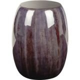 Lambert Keiko Hocker / Beistelltisch - bananenblatt grau - Höhe 51 cm - Ø 40 cm