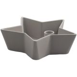 Storefactory LIDATORP STJÄRNA Kerzenhalter aus Keramik - light grey - 21x21 cm