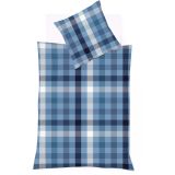 fleuresse Lech Bettwäsche-Set aus Flanell - denim - 240x220 / 2x80x80 cm