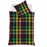 fleuresse Lech Bettwäsche-Set aus Flanell - multicolor - 240x220 / 2x80x80 cm