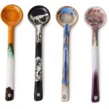HK living 70s Ceramics Löffel M - 4er-Set - force - 4er-Set à 12x3x0,5 cm