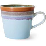 HK living Ceramic 70's Cappuccino-Tasse - ash - 300 ml - Ø 8,5 cm - 12x8,5x9,5 cm