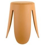 Leitmotiv Savor Hocker - ochre yellow - 44x46 cm