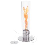 höfats SPIN 1200 Tischfeuer - silberfarben - 23x23x54 cm