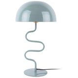 Leitmotiv Twist enamel Tischlampe - misty blue - Höhe 54 cm - 31x31 cm