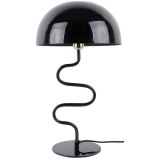 Leitmotiv Twist enamel Tischlampe - black - Höhe 54 cm - 31x31 cm