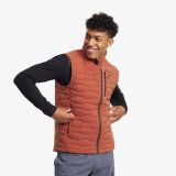 Flex Stretch Down Vest Herren Rusty Orange, Größe:M - Jacken > Westen