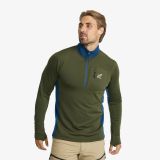Waffle Half-zip Fleece Herren Forest Green, Größe:3XL - Herren > Oberteile > Fleece