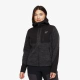 Wander Pro Wool Hoodie Damen Anthracite, Größe:2XL - Damen > Oberteile > Hoodies