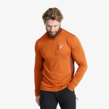 Waffle Half-zip Fleece Herren Hawaiian Sunset, Größe:M - Herren > Oberteile > Fleece