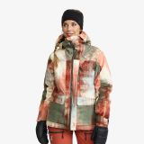 Halo 2L Insulated Ski Jacket Damen Bruschetta/Dusty Green, Größe:2XS - Skijacken