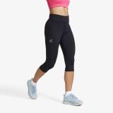 Flow High-waisted Capri Leggings Damen Black, Größe:4XL - Outdoor Tights