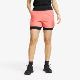 2-in-1 Shorts Damen Porcelain Rose, Größe:L - Damen > Hosen > Shorts