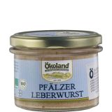 Ökoland Pfälzer Leberwurst -, 160 g Glas