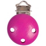 Infinity Hearts Clip Holz Fuchsia - 1 Stk