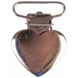 Infinity Hearts Hosenträgerclips Metall Herz - 1 Stk