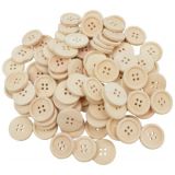 Infinity Hearts Knöpfe Holz 23mm - 100 Stk