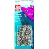 Prym Jersey Druckknöpfe Nachfüllring Silber 10mm - 20 Stück.