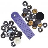 Prym Sport und Camping Druckknöpfe Schwarz Oxid. 15mm - 10 Stück