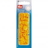 Prym Color Snaps Druckknöpfe Kunststoff Rund Gelb 12,4mm - 30 Stk