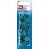 Prym Color Snaps Druckknöpfe Kunststoff Rund Dunkel Türkis 12,4mm - 30
