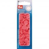 Prym Color Snaps Druckknöpfe Kunststoff Rund Himbeere 12,4mm - 30 Stk