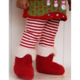 Baby Christmas Slippers by DROPS Design - Muster mit Kit für gefilzte - 28/31