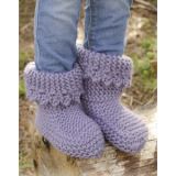 Plum Crumble by DROPS Design - Strickmuster mit Kit Kinder-Slipper Kra - 22/23