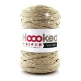 Hoooked Ribbon XL T-Shirt Garn Unicolor Lurex 2 Golden Dust