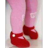 Rosy Toes by DROPS Design - Häkelmuster mit Kit Baby- und Kinder-Slipp - 6/9 mdr