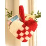 Christmas Decoration Heart by DROPS Design - Muster mit Kit für gefilz - 20x26 cm