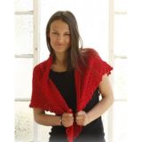 Holly's Holiday by DROPS Design - Häkelmuster mit Kit Dreicks-Tuch 65c - 65 cm