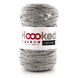 Hoooked Ribbon XL T-Shirt Garn Unicolor Lurex 1 Silver Glitter