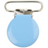 Infinity Hearts Hosenträgerclips Rund Hellblau - 1 Stk
