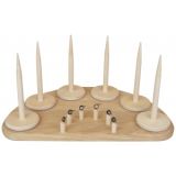 fromWOOD Garnspender Holz für 6 Garne 21,5 cm