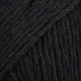 Drops Bomull-Lin Garn Unicolor 16 Schwarz