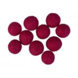 Filzkugeln 20mm Dunkel Cerise P8 - 10 Stk