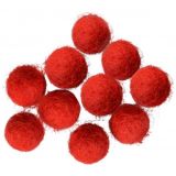 Filzkugeln 10mm Rot R1 - 10 Stk
