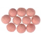 Filzkugeln 10mm Helles Rosa P6 - 10 Stk