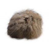 Pompon Quaste Kaninchenhaar Hellbraun 100 mm
