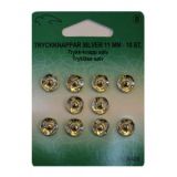 Druckknöpfe Silber 11mm 10 Stk
