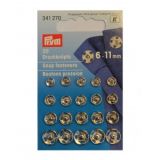 Prym Druckknöpfe Silber 6-11mm 20 Stk