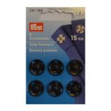 Prym Druckknöpfe Schwarz 15mm 6 Stk