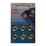 Prym Druckknöpfe Silber 15mm 6 Stk