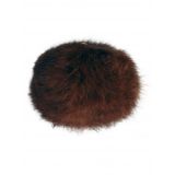 Pompon Quaste Kaninchenhaar Braun 100 mm