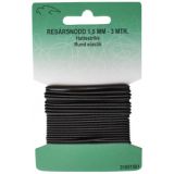 Elastisches Band rund Schwarz 1,5mm 3m