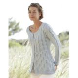 Mercy by DROPS Design - Strickmuster mit Kit taillierte Strickjacke Bl - Medium