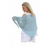 Water Pearl by DROPS Design - Häkelmuster mit Kit Dreiecks-Tuch mit Sp - Onesize