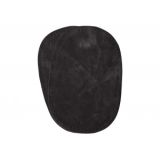Ausbesserungs-Patches Kunstwildleder Oval Dunkelgrau 10x15cm - 2 Stück